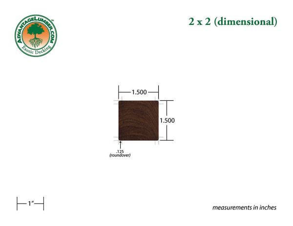 2 x 2 Ipe Wood For Cheap - Image 2